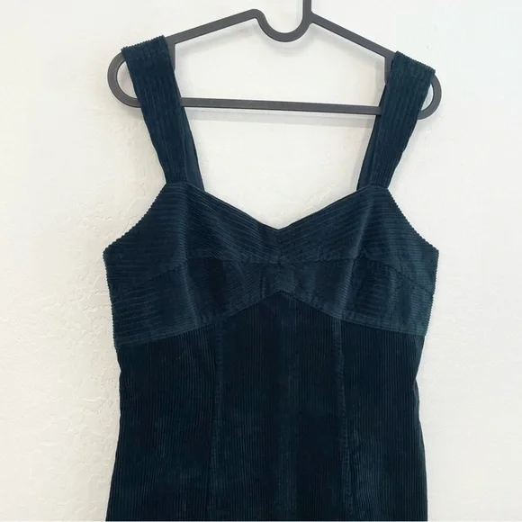 Madewell - Deep Green Corduroy Mini Dress- 4 - Picture 10 of 16